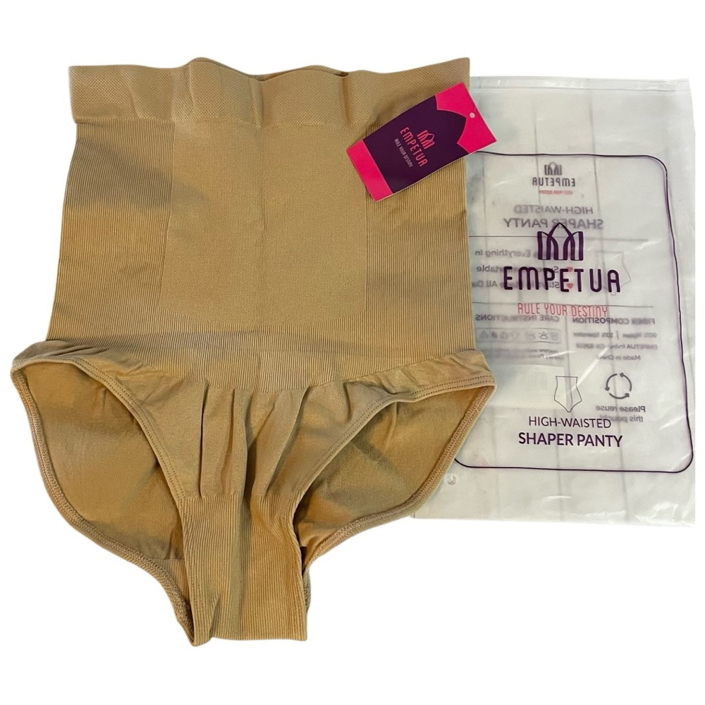 EMPETUA High Waisted Shaper Panty Cream Size M/L NWT